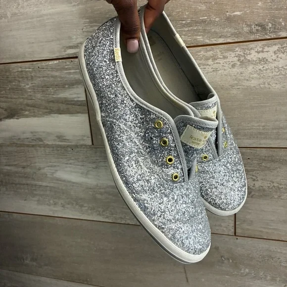 Kate Spade ♠️ Keds New York Women s Glitter Fashion Sneaker - Picture 5 of 11